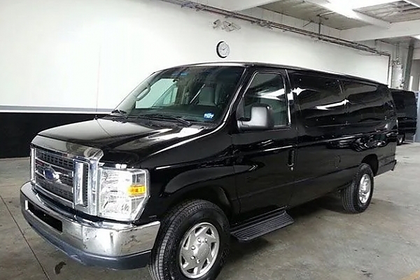 A black truck parked securely in a Virginia garage