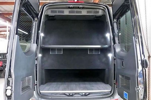 A van with open doors for easy access to passengers