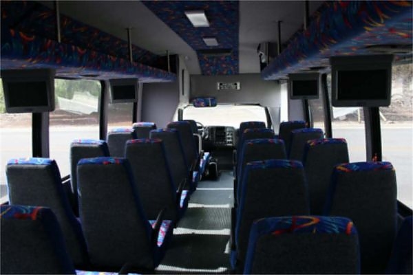 A bus with a spacious interior for group transportation